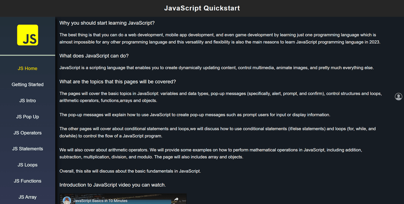 Javascript Quickstart